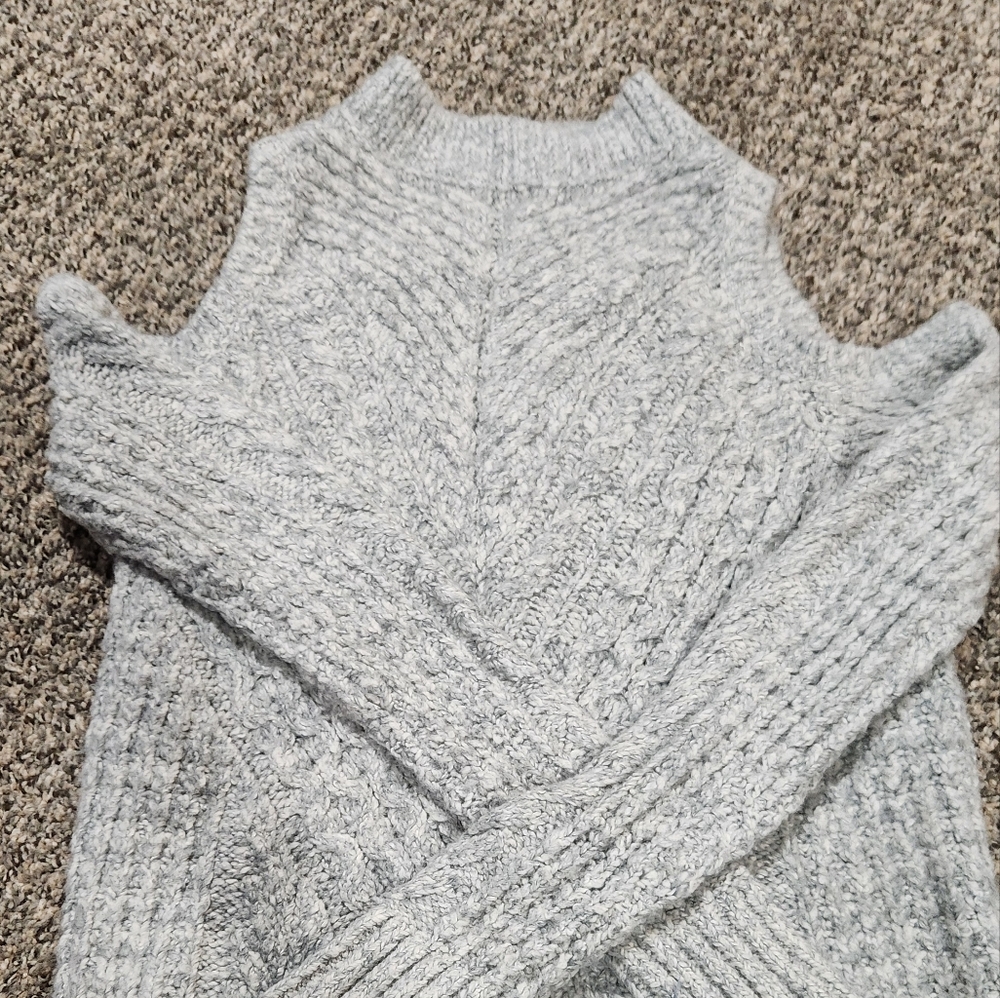 Cold Shoulder Express Sweater